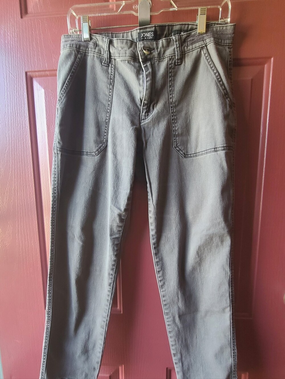 Jones New York Gray Chino Pants/Jeans Size 8